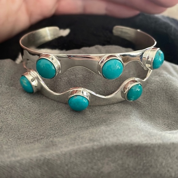 Jay King Jewelry - Sterling silver Ithaca peak turquoise cuff bracelet by Jay King